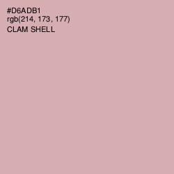 #D6ADB1 - Clam Shell Color Image